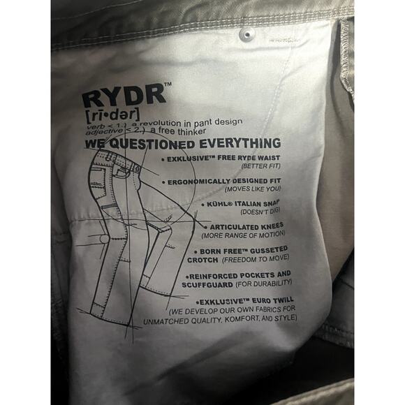 KUHL Mens Rydr Patina Dyed 34x30 Pants - Picture 6 of 9